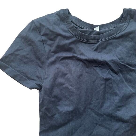 JoyLab Short Sleeve Cropped Active Top Black XS - Picture 2 of 4